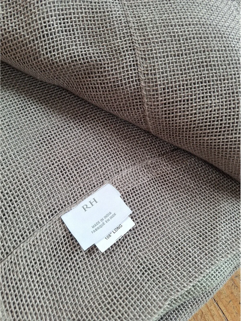 Restoration Hardware Belg. Linen  Curtain Panels, 2 Drape, 108